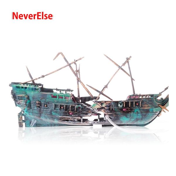 decorations aquarium fish tank decoration boat sunken ship shipwreck air-driven ornament bubbler accessories, 2 bubble ports on bow & stern
decorations aquarium fish tank decoration boat sunken ship shipwreck air-driven ornament bubbler accessories, 2 bubble ports on bow & stern