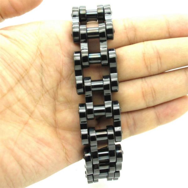 link, chain 22mm huge heavy men's cool black motorbiker biker bracelet jewelry bangle 316l stainless steel
link, chain 22mm huge heavy men's cool black motorbiker biker bracelet jewelry bangle 316l stainless steel