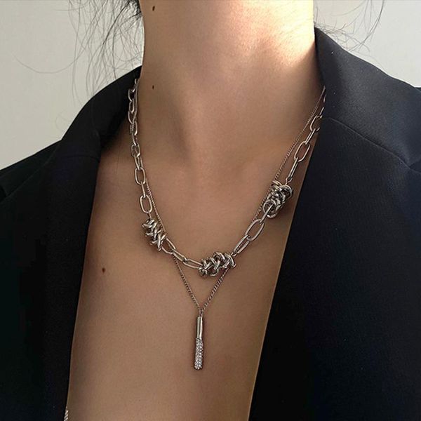 chains double layer necklace with cubic zirconia strip layered fashion personality clavicle chain birthday gift for boys girls lxh, Silver
chains double layer necklace with cubic zirconia strip layered fashion personality clavicle chain birthday gift for boys girls lxh, Silver