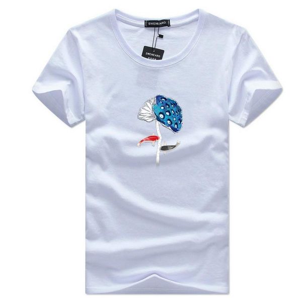summer mushroom print t-shirt men's casual o-neck short-sleeved brand breathable men t-shirts, White;black
summer mushroom print t-shirt men's casual o-neck short-sleeved brand breathable men t-shirts, White;black