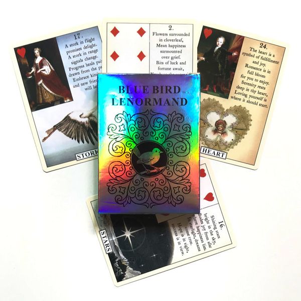 blue bird lenormand oracles tarot card for fate divination english board game and a variety of options 38 card/box games individual
blue bird lenormand oracles tarot card for fate divination english board game and a variety of options 38 card/box games individual