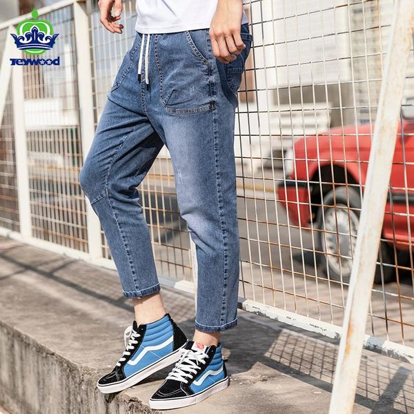 men's jeans 2021 summer autumn tie waist tapered men fashion cotton ankle-length pants blue denim trousers plus size -3xl
men's jeans 2021 summer autumn tie waist tapered men fashion cotton ankle-length pants blue denim trousers plus size -3xl