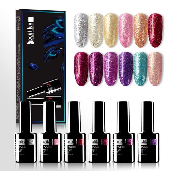 beautilux gel nail polish kit platinum glitter flakes nails gels lot winter varnish lacquer 6pcs/set 10ml1, Red;pink
beautilux gel nail polish kit platinum glitter flakes nails gels lot winter varnish lacquer 6pcs/set 10ml1, Red;pink