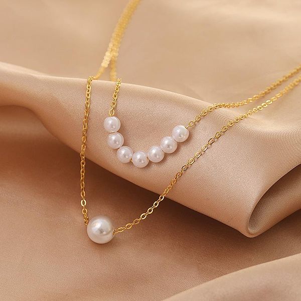 chains 6 styles pearl necklace for women elegant big white imitation chain wedding jewelry 2021, Silver
chains 6 styles pearl necklace for women elegant big white imitation chain wedding jewelry 2021, Silver