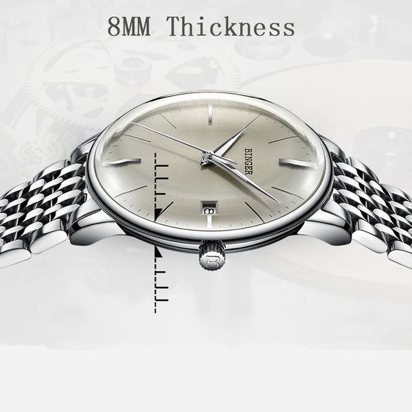 switzerland binger brand convex sapphire glass fashion business automatic mechanical watch men steel strap luxury wristwatches, Slivery;brown
switzerland binger brand convex sapphire glass fashion business automatic mechanical watch men steel strap luxury wristwatches, Slivery;brown