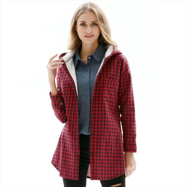 warm oversize hooded long checked womens shirts plus velvet plaids fleece cardigan sleeved casual, White
warm oversize hooded long checked womens shirts plus velvet plaids fleece cardigan sleeved casual, White