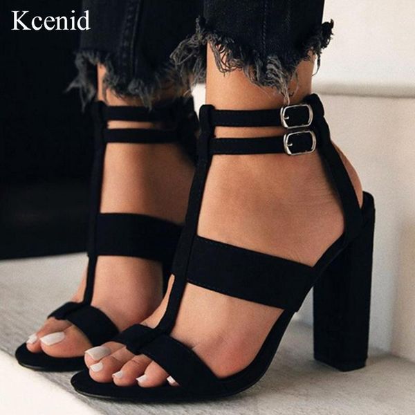 kcenid black flock high heels summer sandals women fashion double buckle block heel shoes ladies party wedding
kcenid black flock high heels summer sandals women fashion double buckle block heel shoes ladies party wedding