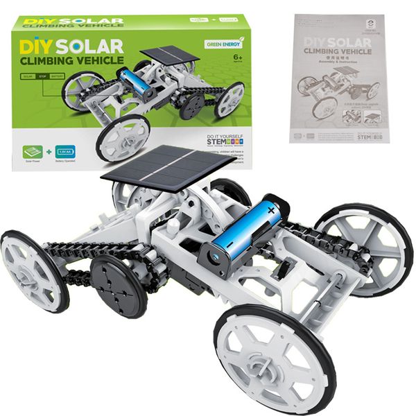 

DIY STEM Toys Solar Energy Hybrid Car Model Assembled Kit Children Science Technology Educational Toy Kids Fun Car Toy Kids Gift