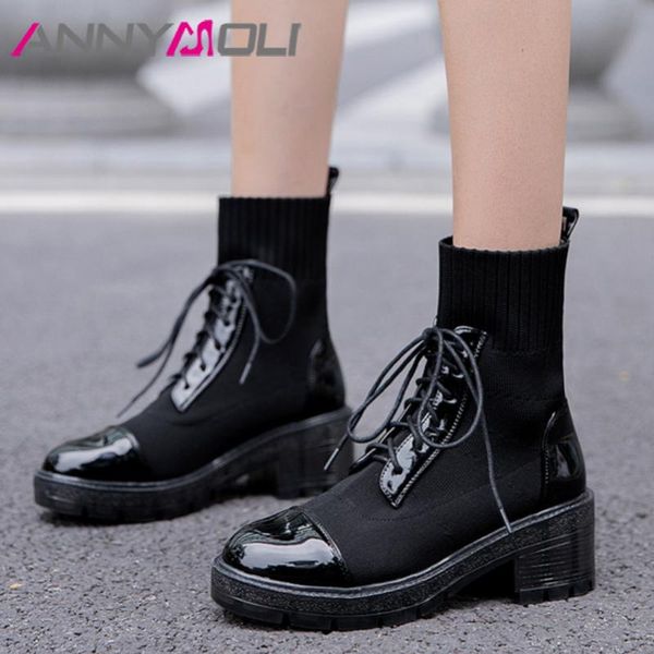 boots annymoli platform motorcycle high heel mid calf woman block shoes lace up lady footwear autumn winter beige 44, Black
boots annymoli platform motorcycle high heel mid calf woman block shoes lace up lady footwear autumn winter beige 44, Black