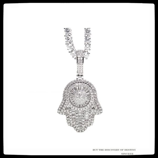 chains sexmara 2021 hip hop punk trendy personality hand of fatima pendant full drill necklaces for women girls men party jewelry, Silver
chains sexmara 2021 hip hop punk trendy personality hand of fatima pendant full drill necklaces for women girls men party jewelry, Silver