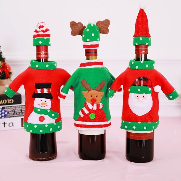 christmas decorations decorative wine bottle set embroidery cartoon day table decoration
christmas decorations decorative wine bottle set embroidery cartoon day table decoration