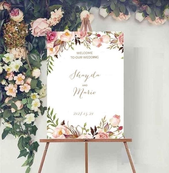 party decoration 2pcs welcome to our wedding engagement rose flower sticker canvas personalizd yours word custom logo banquet
party decoration 2pcs welcome to our wedding engagement rose flower sticker canvas personalizd yours word custom logo banquet