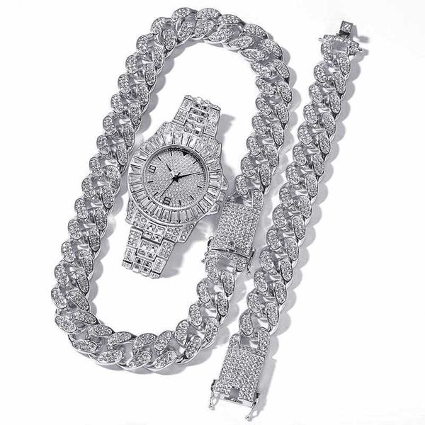 wristwatches iced out watch for men women hip hop rapper miami cuban chain gold necklace paved rhinestones bling set jewelry choker, Slivery;brown
wristwatches iced out watch for men women hip hop rapper miami cuban chain gold necklace paved rhinestones bling set jewelry choker, Slivery;brown