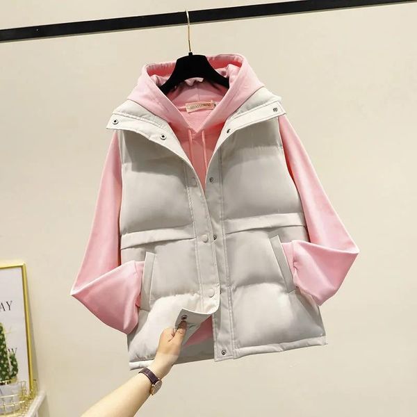 women's vests korean style casual short waistcoat zipper thick autumn winter vest streetwear plus size 3xl stand collar clothing, Black;white
women's vests korean style casual short waistcoat zipper thick autumn winter vest streetwear plus size 3xl stand collar clothing, Black;white