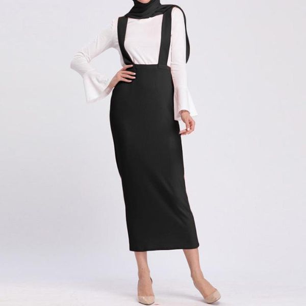 two shoulder strap skirt black high waist slim bodycon pencil long maxi islamic muslim clothing women suspender skirts
two shoulder strap skirt black high waist slim bodycon pencil long maxi islamic muslim clothing women suspender skirts