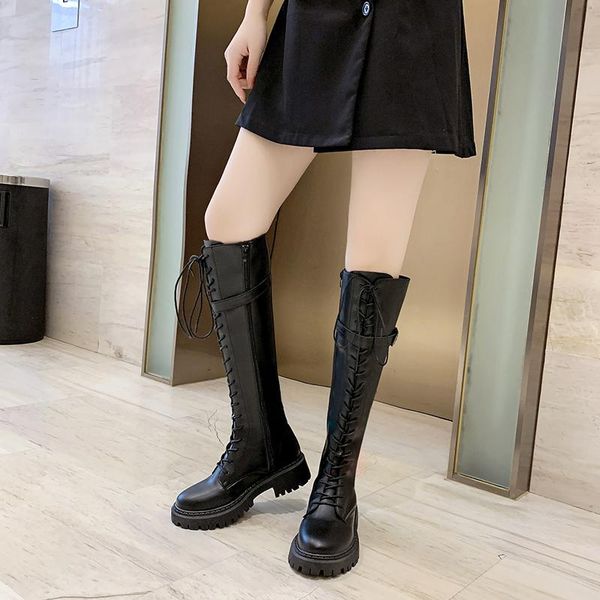 boots black knee high women shoes platform long korean style thick sole knight booties mujer 2021
boots black knee high women shoes platform long korean style thick sole knight booties mujer 2021