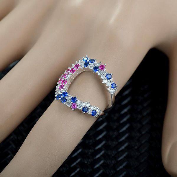 korean style fashion creative personality mixed color irregular geometric zircon ring women's opening jewelry gift cluster rings, Golden;silver
korean style fashion creative personality mixed color irregular geometric zircon ring women's opening jewelry gift cluster rings, Golden;silver