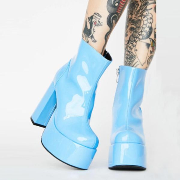 sale 2020 large sizes 43 square high heels platform cool party autumn winter shoes woman boots female, Black 
sale 2020 large sizes 43 square high heels platform cool party autumn winter shoes woman boots female, Black