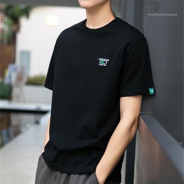 men's t-shirts clothing mens designer letter print t shirts short sleeve summer tees loose casual solid color male, White;black
men's t-shirts clothing mens designer letter print t shirts short sleeve summer tees loose casual solid color male, White;black