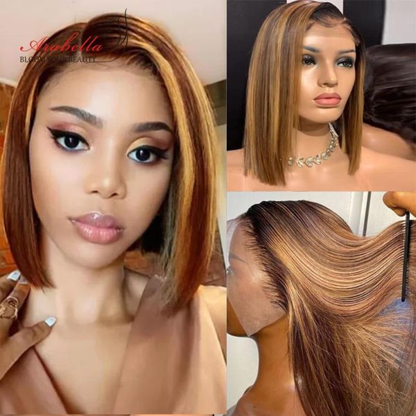 highlight bob ombre honey blonde lace front wig virgin hair preplucked 100% human arabella straight closure wigs, Black;brown
highlight bob ombre honey blonde lace front wig virgin hair preplucked 100% human arabella straight closure wigs, Black;brown
