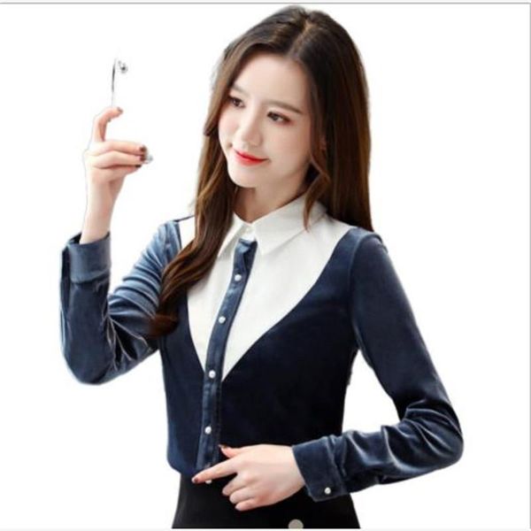 women's blouses & shirts women blouse long sleeve 2021 autumn winter pleuche shirt fashion warm office lady velvet thick blusa feminina, White
women's blouses & shirts women blouse long sleeve 2021 autumn winter pleuche shirt fashion warm office lady velvet thick blusa feminina, White