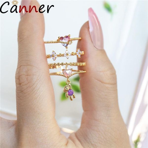 wedding rings canner bear love colors dainty cute lover couple for women friendship gifts fashion jewlery 2021 trend, Slivery;golden
wedding rings canner bear love colors dainty cute lover couple for women friendship gifts fashion jewlery 2021 trend, Slivery;golden