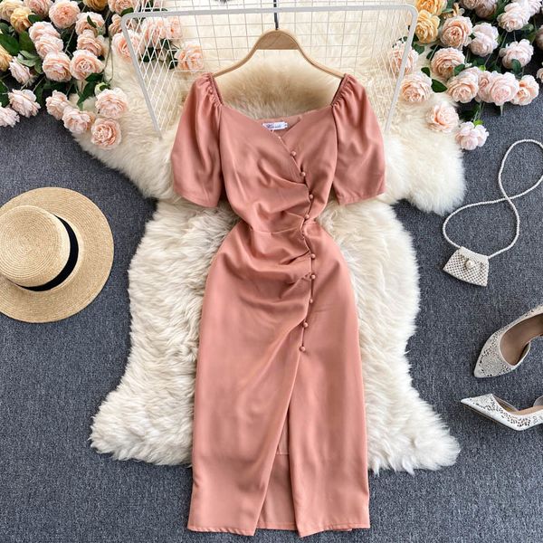 two piece dress elegant women short sleeve square collar summer 2021 solid french ladies retro slim single breasted split work par, White
two piece dress elegant women short sleeve square collar summer 2021 solid french ladies retro slim single breasted split work par, White