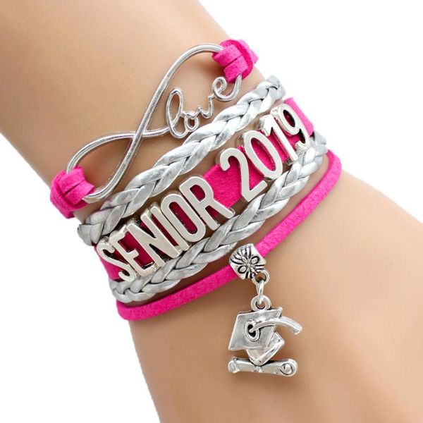 charm bracelets infinity love senior 2021 graduation square college cap leather wrap men & bangles for women jewelry, Golden;silver
charm bracelets infinity love senior 2021 graduation square college cap leather wrap men & bangles for women jewelry, Golden;silver