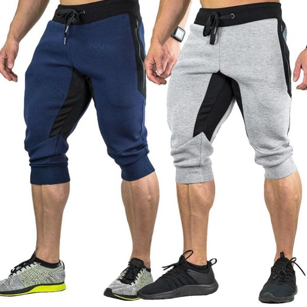 men's shorts 60% men casual color block pockets drawstring capris trousers loose sports, White;black
men's shorts 60% men casual color block pockets drawstring capris trousers loose sports, White;black