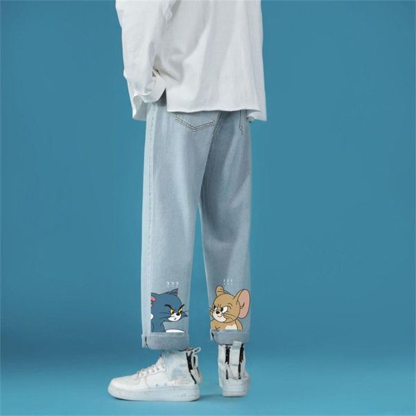 women's jeans kawaii baggy girl high waist straight wide leg pants boyfriend style cool oversized loose washed female, Blue
women's jeans kawaii baggy girl high waist straight wide leg pants boyfriend style cool oversized loose washed female, Blue