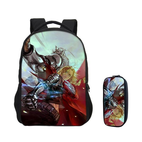 backpack veevanv fashion boys school cartoon 2 pcs/set the latest bursting shoulder bags 3d printing fullmetal alchemist bookbag
backpack veevanv fashion boys school cartoon 2 pcs/set the latest bursting shoulder bags 3d printing fullmetal alchemist bookbag