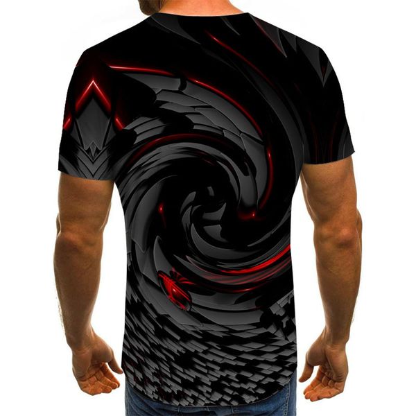 rotating men's t-shirt summer fashion short-sleeved 3d round neck visual three-dimensional shirt, White;black
rotating men's t-shirt summer fashion short-sleeved 3d round neck visual three-dimensional shirt, White;black