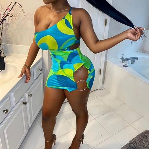 club low cut mesh print one shoulder irregluar hollow dresses summer sleeveless iron ring decor street wear bodycon mini dress casual, Black;gray
club low cut mesh print one shoulder irregluar hollow dresses summer sleeveless iron ring decor street wear bodycon mini dress casual, Black;gray