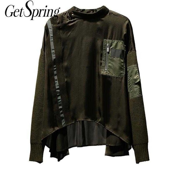 getspring women t-shirt irregular patchwork long sleeve t shirt asymmetry casual loose tshirt clothes 210601, White
getspring women t-shirt irregular patchwork long sleeve t shirt asymmetry casual loose tshirt clothes 210601, White