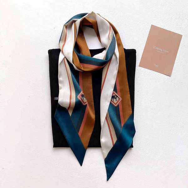 scarves korean decorative silk literary hair band contrast color small headband profsional scarf, Blue;gray
scarves korean decorative silk literary hair band contrast color small headband profsional scarf, Blue;gray