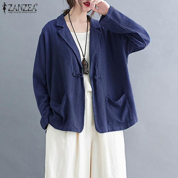 spring women vintage blazers zanzea autumn casual lapel outwear ladies single button pockets split work coats oversize 5xl women's suit, White;black
spring women vintage blazers zanzea autumn casual lapel outwear ladies single button pockets split work coats oversize 5xl women's suit, White;black