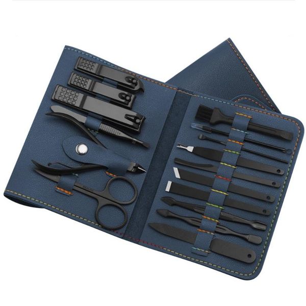 16pcs/set nail clipper cutter trimmer ear pick grooming kit manicure set pedicure toe art tools kits with bag
16pcs/set nail clipper cutter trimmer ear pick grooming kit manicure set pedicure toe art tools kits with bag
