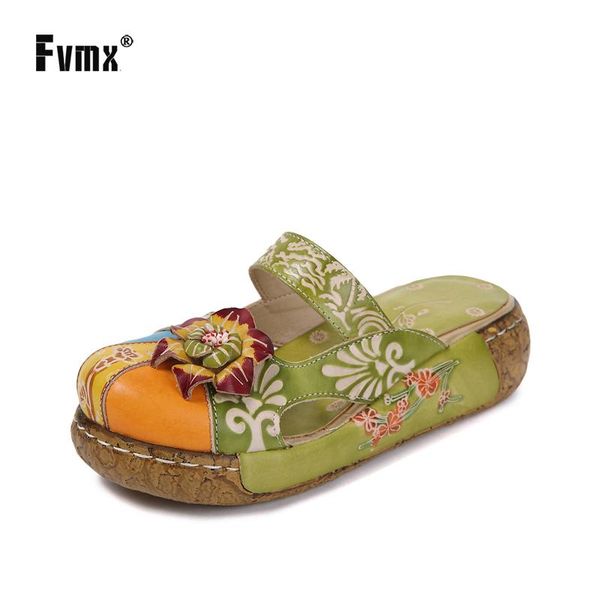 slippers fvmx summer leather sandals and national style flowers handmade thick bottom retro beach leisure casual women shoes, Black
slippers fvmx summer leather sandals and national style flowers handmade thick bottom retro beach leisure casual women shoes, Black