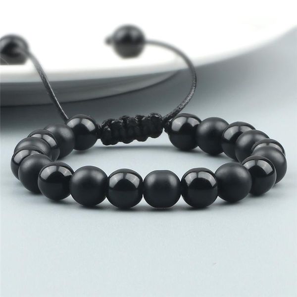 beaded, strands natural black onyx bright stone bracelet men for energy balance adjustable braided beads bracelets women couple jewelry puls
beaded, strands natural black onyx bright stone bracelet men for energy balance adjustable braided beads bracelets women couple jewelry puls