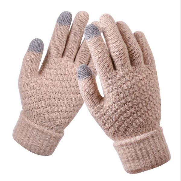 five fingers gloves women' winter touch screen thicken warm knitted stretch imitation wool full finger outdoor skiing, Blue;gray
five fingers gloves women' winter touch screen thicken warm knitted stretch imitation wool full finger outdoor skiing, Blue;gray