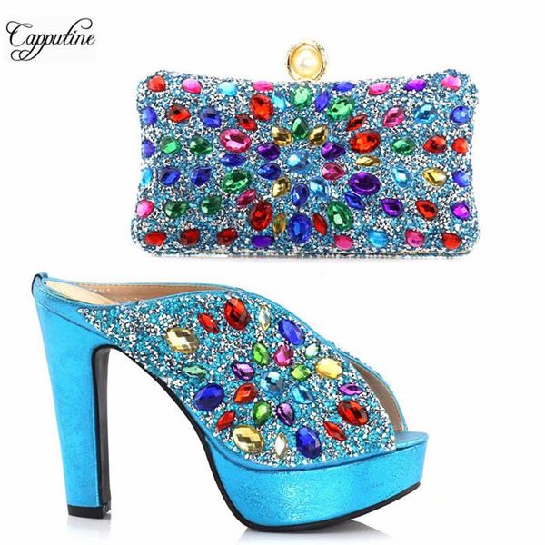dress shoes wonderful sky blue shoes&bag series african pumps matching with handbag sets rhinestones s831 ,heel height 12.5cm, Black
dress shoes wonderful sky blue shoes&bag series african pumps matching with handbag sets rhinestones s831 ,heel height 12.5cm, Black
