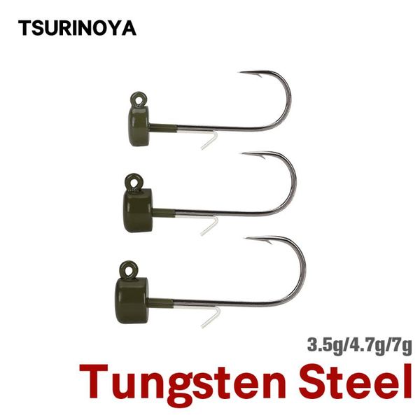 ned rig hooks 3.5g 4.7g 7g tungsten steel finesse floating worm fishing hook jigging barbed soft baits bass
ned rig hooks 3.5g 4.7g 7g tungsten steel finesse floating worm fishing hook jigging barbed soft baits bass