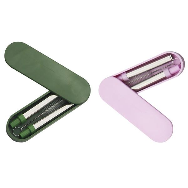 drinking straws 18/10 stainless steel metal straw reusable collapsible portable set with cleaning brush gift box
drinking straws 18/10 stainless steel metal straw reusable collapsible portable set with cleaning brush gift box