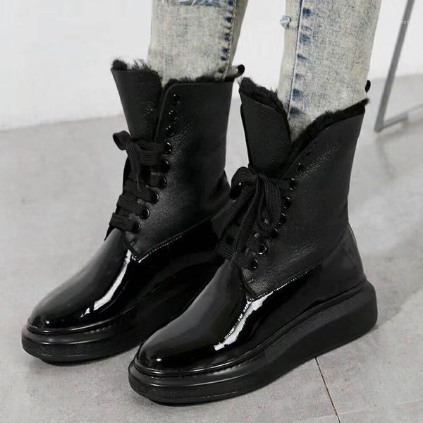 boots couple waterproof winter glitter snow flat platform leather fur shoes women men outdoor ankle booties heel size 34-441, Black
boots couple waterproof winter glitter snow flat platform leather fur shoes women men outdoor ankle booties heel size 34-441, Black