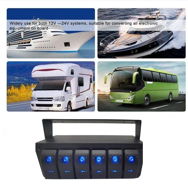 parts 12/24v 6 led rocker switch panel gang on-off double light for marine caravan rv ship toggle
parts 12/24v 6 led rocker switch panel gang on-off double light for marine caravan rv ship toggle