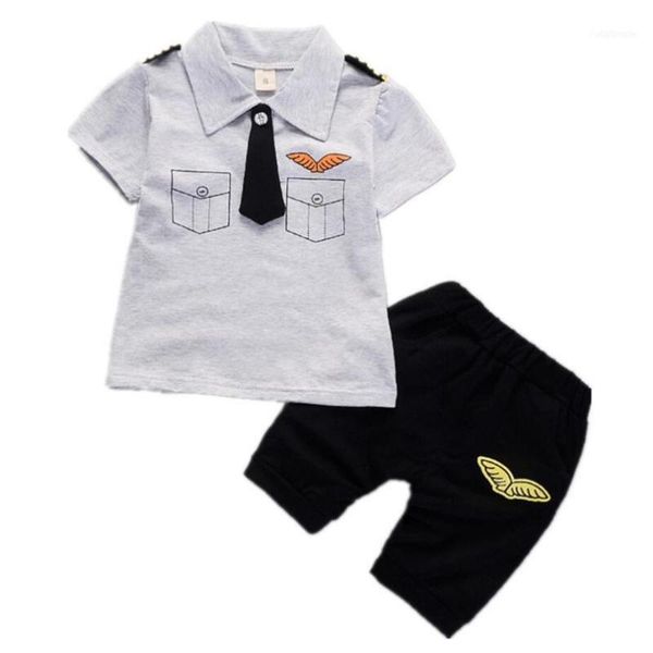 baby boy clothes sets summer born cotton tie epaulet t-shirt +shorts 2pcs outfit tracksuit toddler kids clothing set1, White
baby boy clothes sets summer born cotton tie epaulet t-shirt +shorts 2pcs outfit tracksuit toddler kids clothing set1, White
