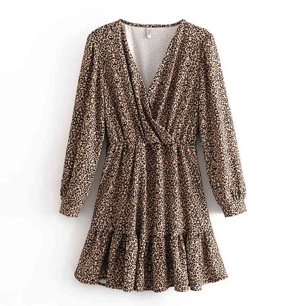 vintage leopard printed pleated dresses women fashion cross v-neck dress elegant ladies long sleeve mini dresses 210520, Black;gray
vintage leopard printed pleated dresses women fashion cross v-neck dress elegant ladies long sleeve mini dresses 210520, Black;gray
