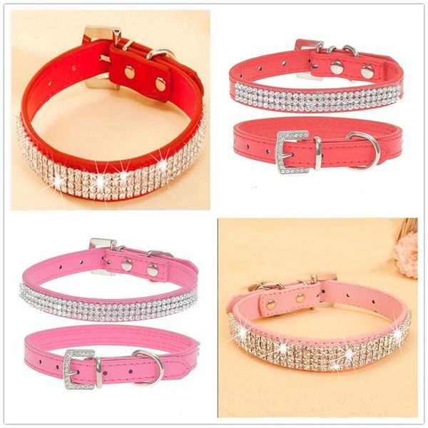 dog collar bling rhinestone pu leather crystal diamond puppy necklace pet cat collars & leashes
dog collar bling rhinestone pu leather crystal diamond puppy necklace pet cat collars & leashes