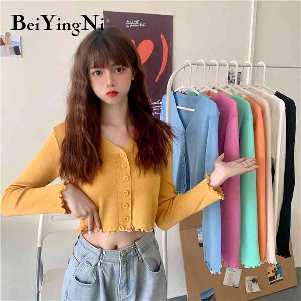 women sweater cute autumn long sleeve female solid color korean vinage ulzzang cardigan woman single-breasted 210427, White
women sweater cute autumn long sleeve female solid color korean vinage ulzzang cardigan woman single-breasted 210427, White