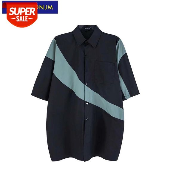 unclledonjm colour block button up shirt hip hop short sleeve for men summer oversized fashion mens clothing t2-a211 #dw8y, White;black
unclledonjm colour block button up shirt hip hop short sleeve for men summer oversized fashion mens clothing t2-a211 #dw8y, White;black